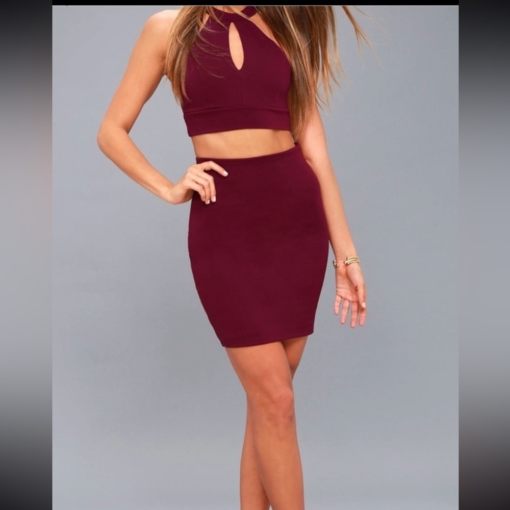 NWT Lulu's Mini Pencil Skirt Set for Night Out